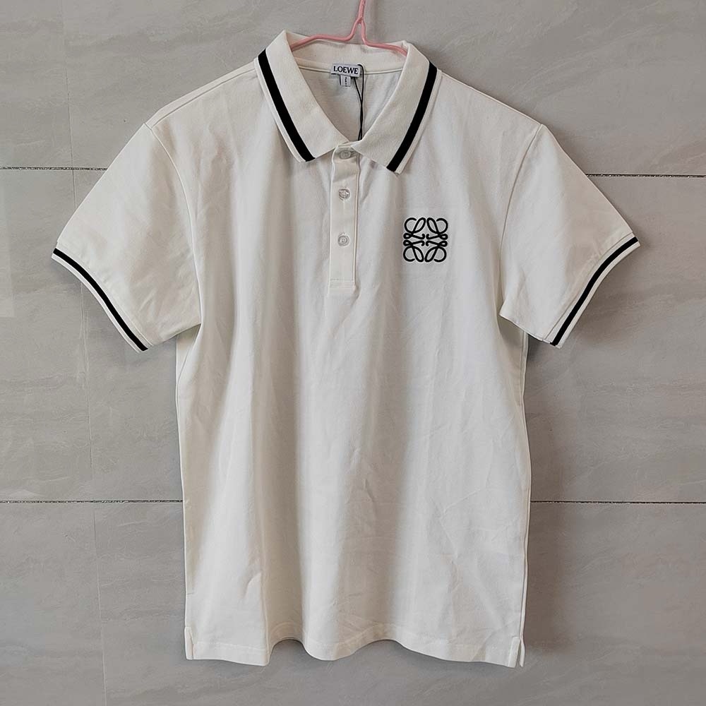 Loewe Anagram Embroibery Cotton Polo